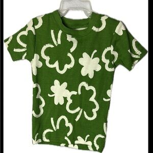 Carter's 100% Cotton Green Clover Kids T-Shirt Saint Patrick’s Day Paddy’s Day